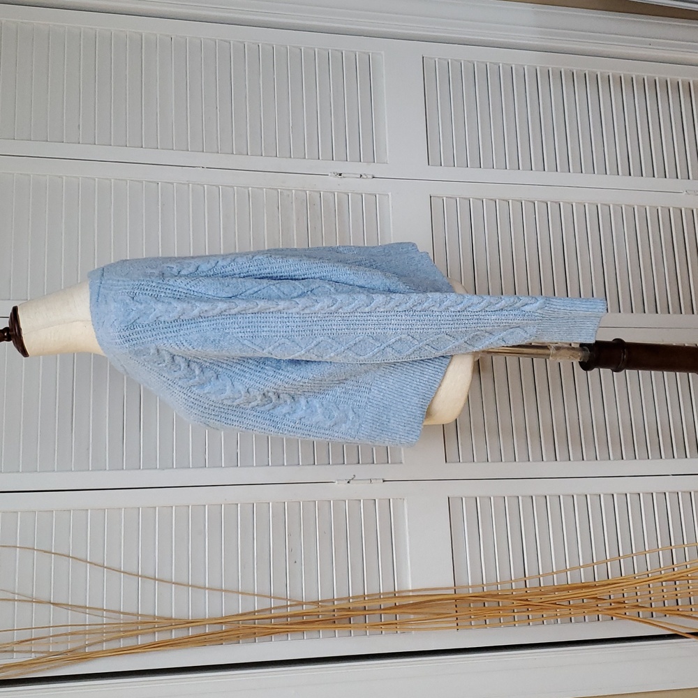 Universal Thread Light Blue Cable Knit Sweater - image 6